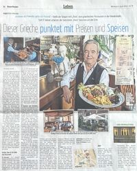 Presseartikel über das Restaurant Ilion